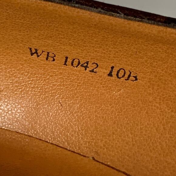 Lauren Ralph Lauren NWOB Cocodrile Women High Heels Brown Sz 10 B Made … - Picture 11 of 12